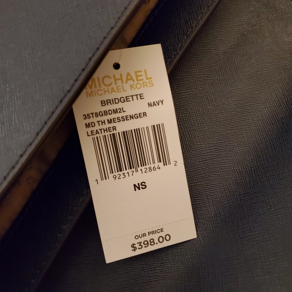 MICHAEL KORS Medium Bridgette Messenger Navy - Picture 5 of 8